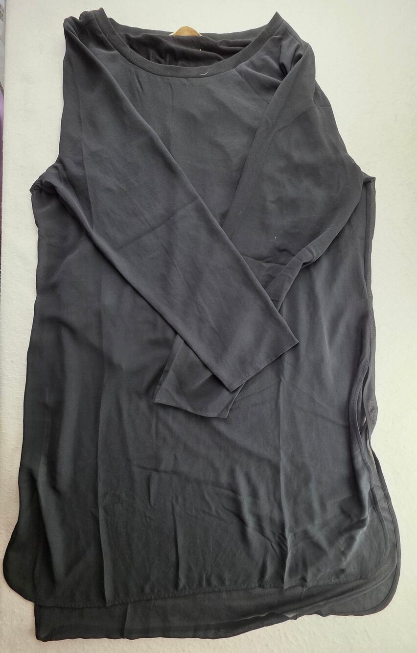 Soft Surroundings Black Long Sleeve Mini Dress Size Medium